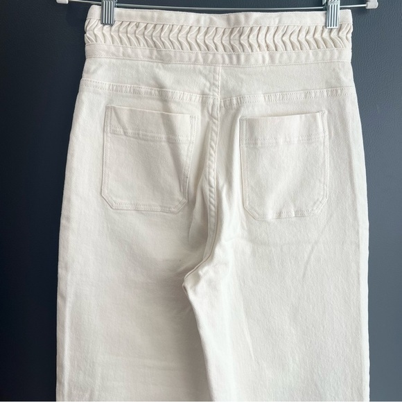 Anthropologie Magali Pascal Birkin High-Rise Wide Leg in Ecru Size Medium/US 8 - Picture 8 of 8